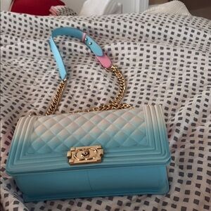 Cotton Candy Jelly Purse w/ Chain